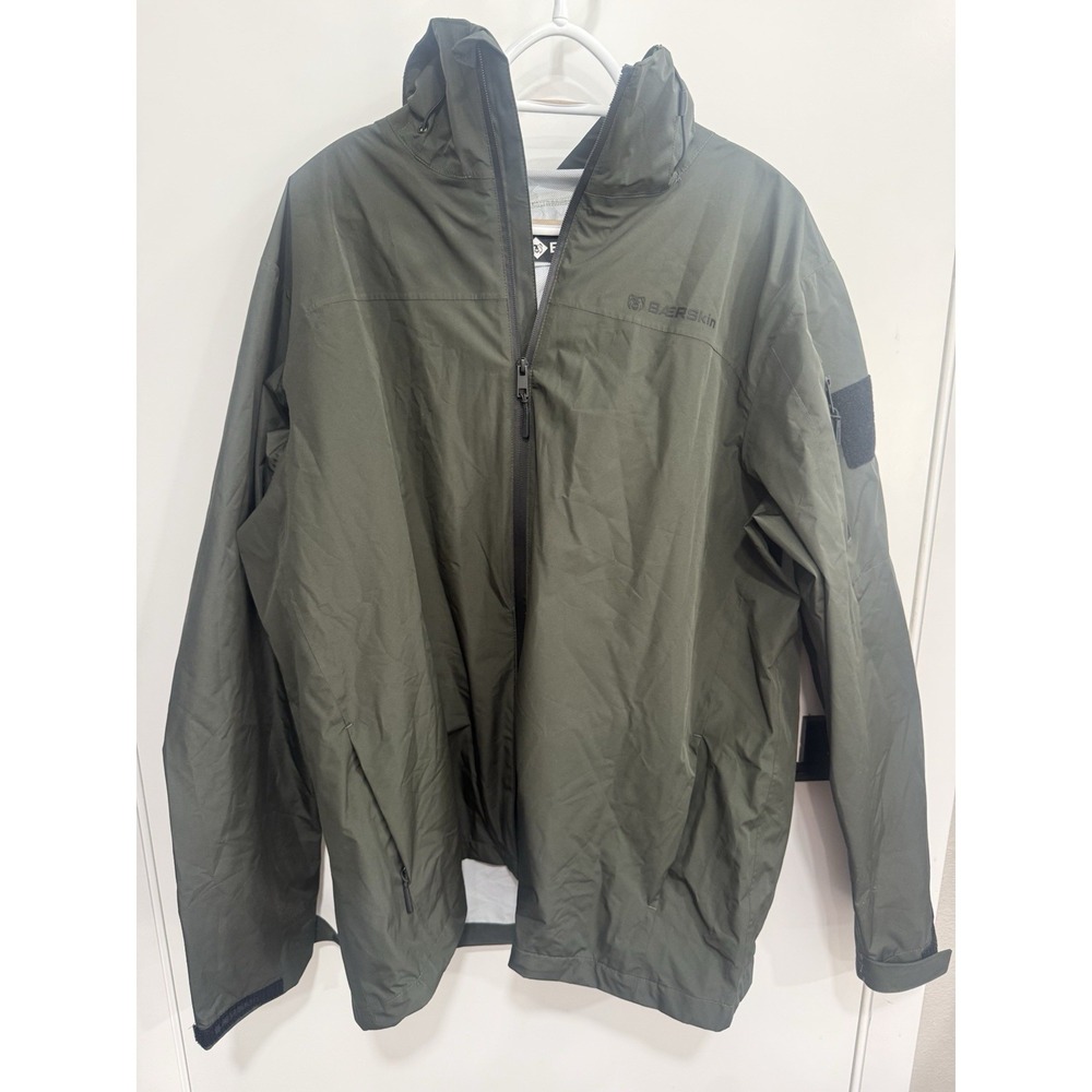 BAERSkin Tactical Waterproof Softshell Hooded Mens Jacket XL Green 2540304 - Picture 3 of 10
